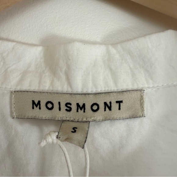 Moismont Maelle Dress N°735 Poplin White - Flower embroidery - Picture 4 of 11
